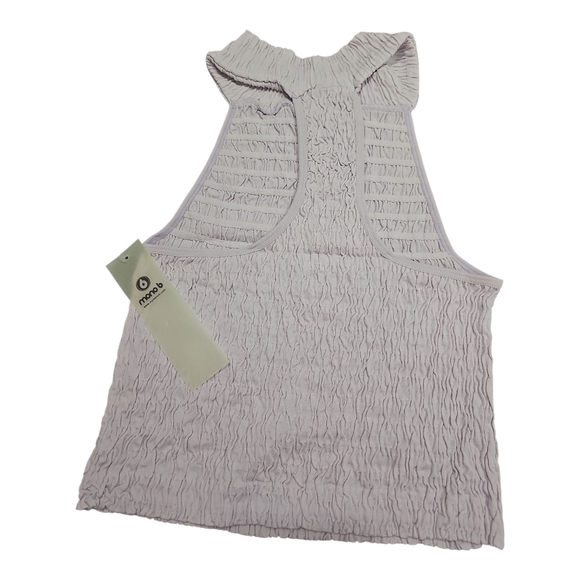 Mono B Tops - Mono B Lilac Sleeveless Halter Women's Top